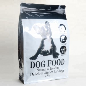 1kg 2kg 5kg 2.5kg 10kg sac de nourriture pour chien avec fond plat en gros