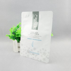 sac d'emballage fait sur commande en plastique de masque facial de papier d'aluminium