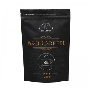 Le café adapté aux besoins du client par logo met en sac le sac debout avec le ziplock