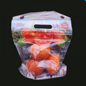 Sac d'emballage en plastique zippé de tomates sucrées en plastique Eco-Friend avec trous d'aération